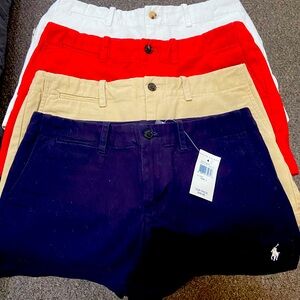 Ralph Lauren woman’s shorts.  shorts size2. Red,White,Navy,Beige. Sold ea pc